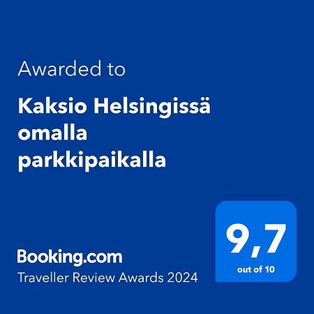 Apartamento Kaksio Helsingissae Omalla Parkkipaikalla Helsinki Exterior foto